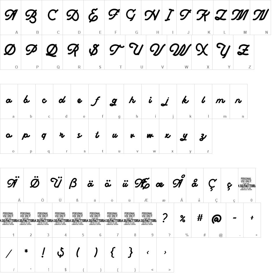 Facttoria Script font