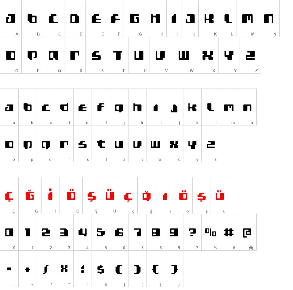 Gamma 1500 font