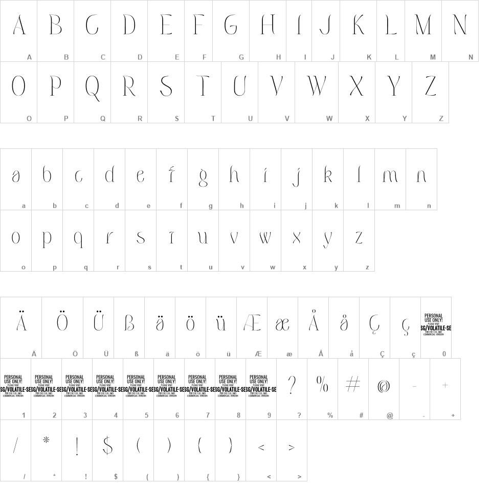 Volatile Serif font