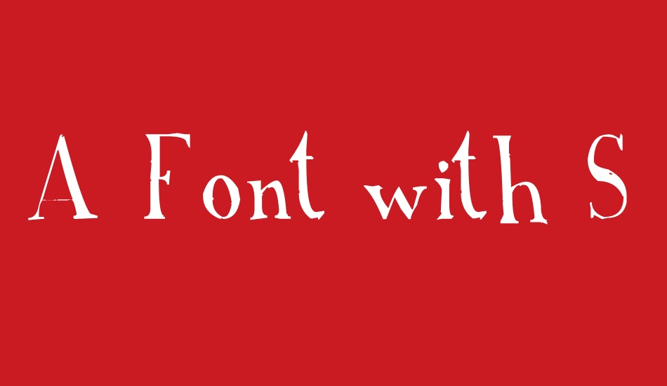 a-font-with-serifs font big