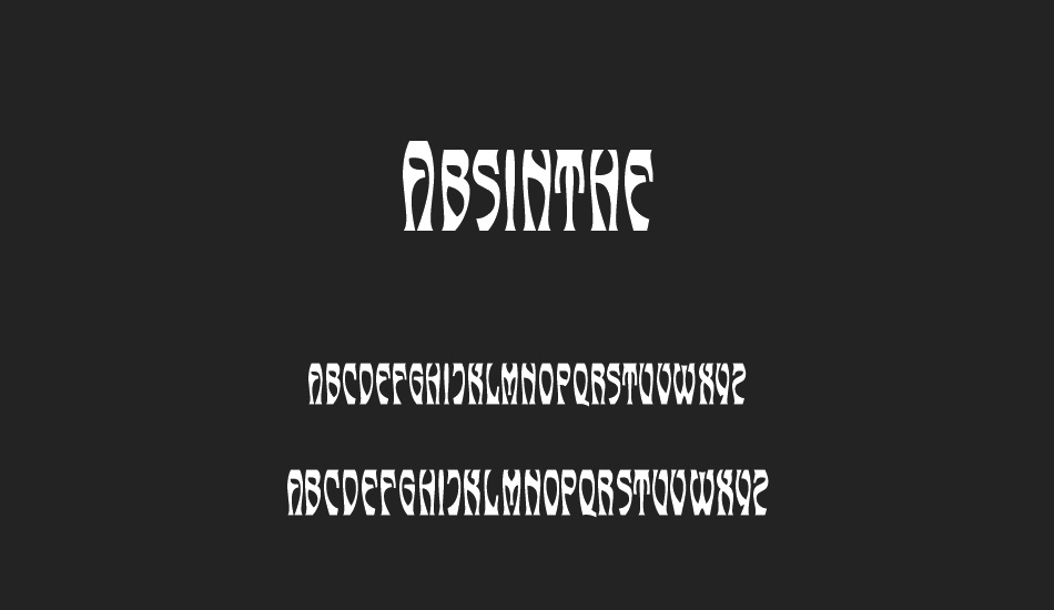 absinthe font