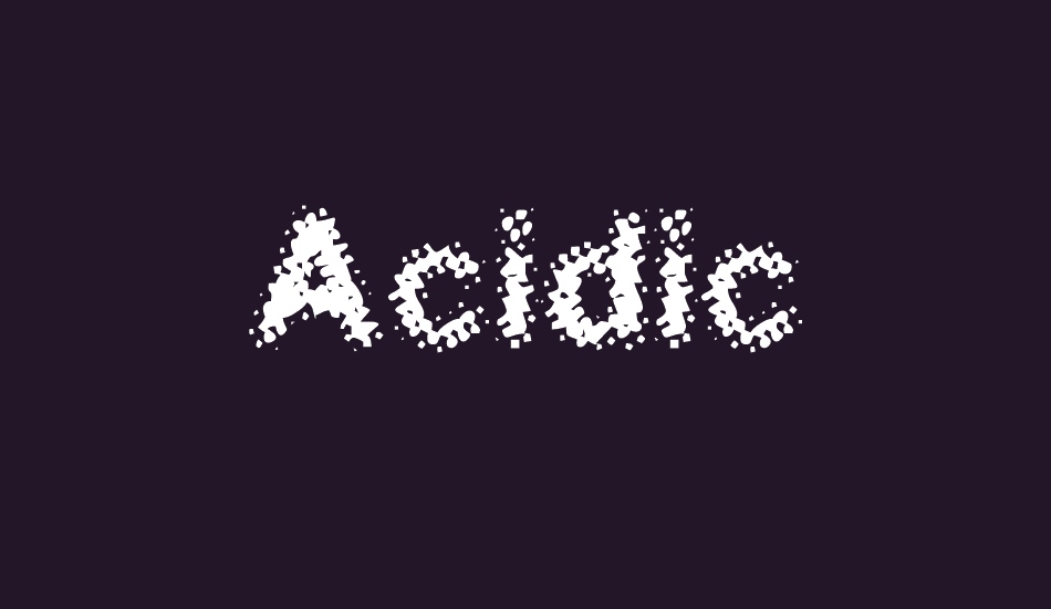 acidic font big