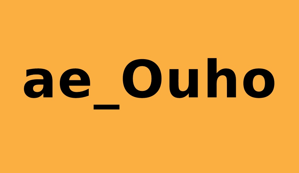 ae-ouhod font big