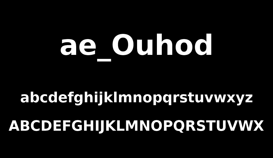 ae-ouhod font