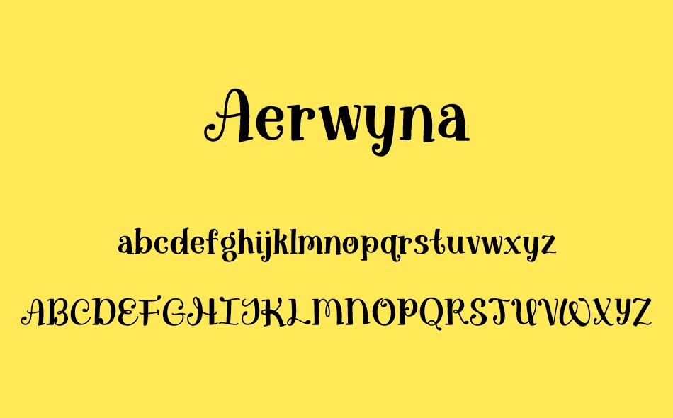 Aerwyna font