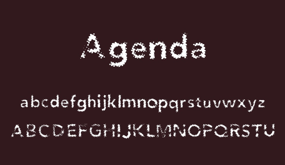 agenda font