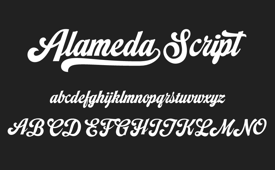 Alameda Script font