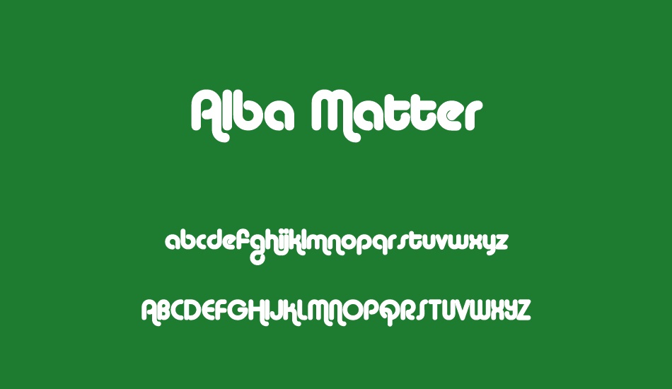 alba-matter font