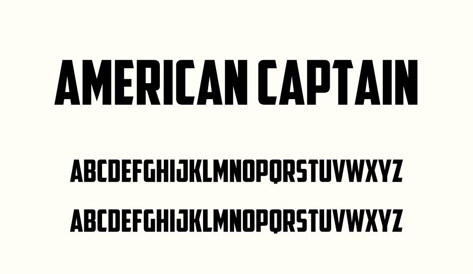 american-captain font