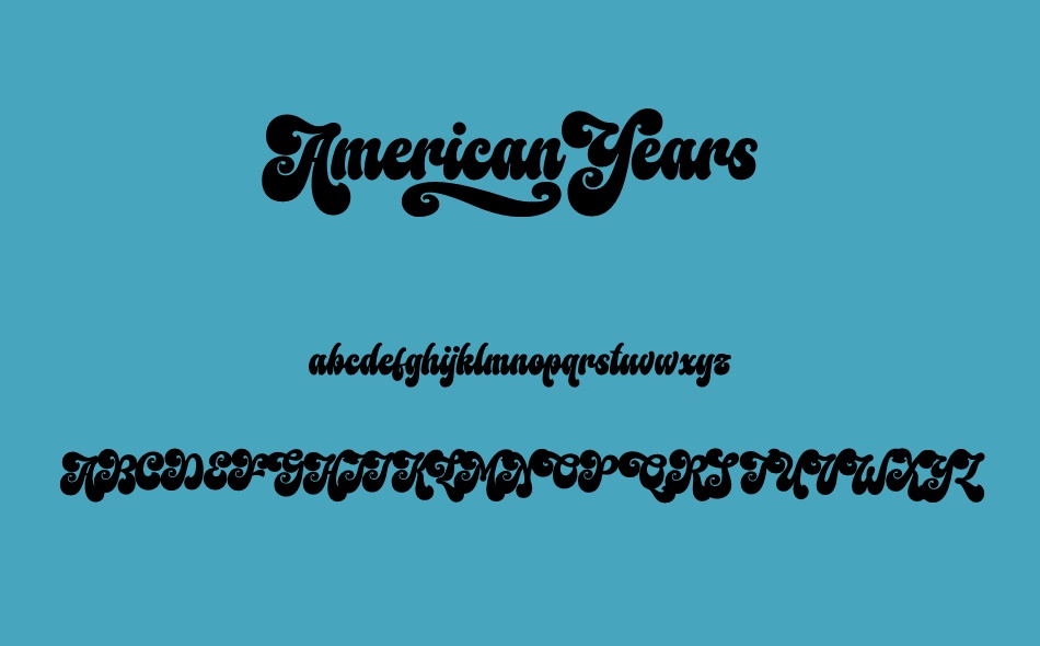 American Years font
