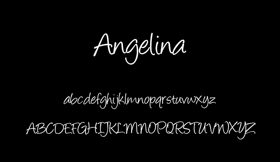 angelina font