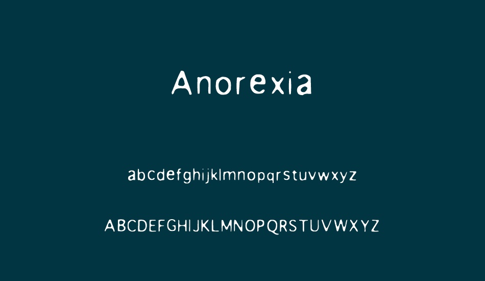 anorexia font