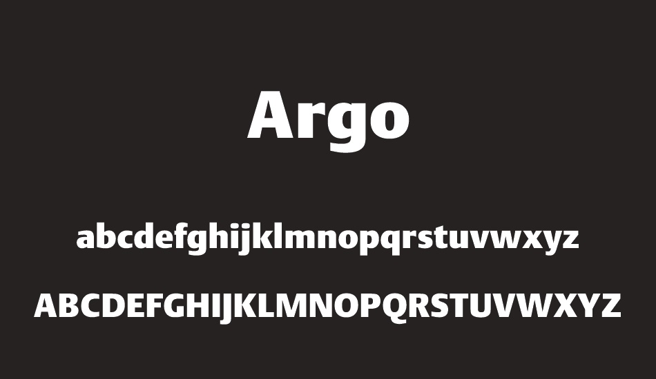 argo font