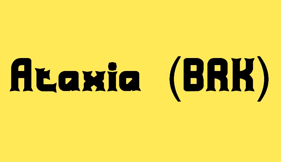 ataxia-(brk) font big