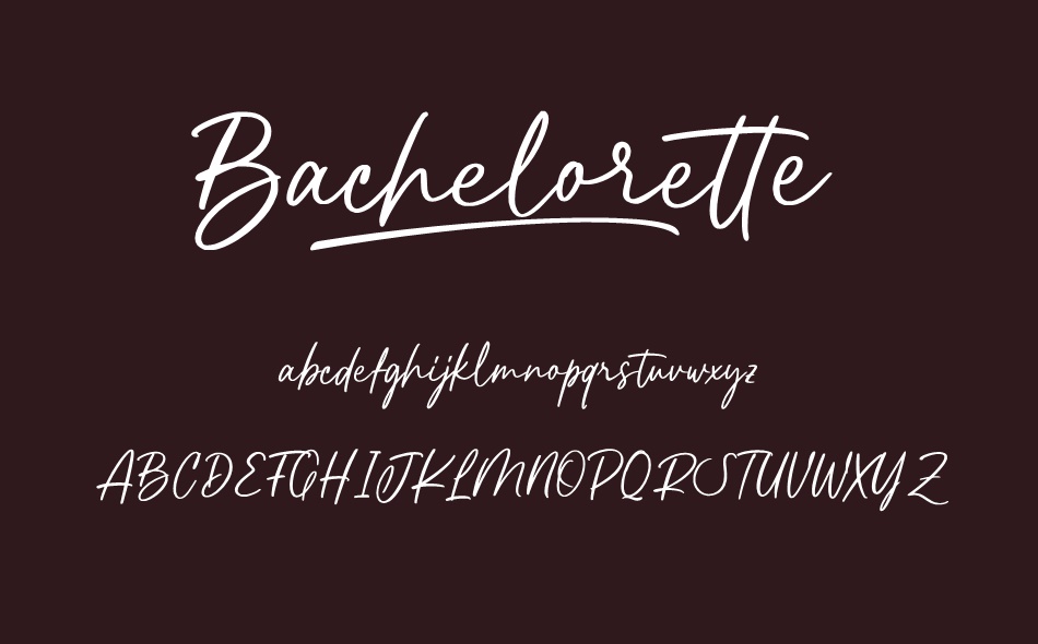 Bachelorette font
