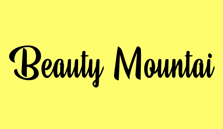 beauty-mountains-personal-use font big