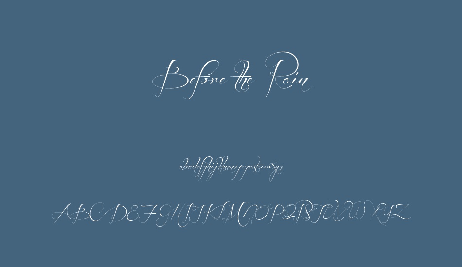 before-the-rain font
