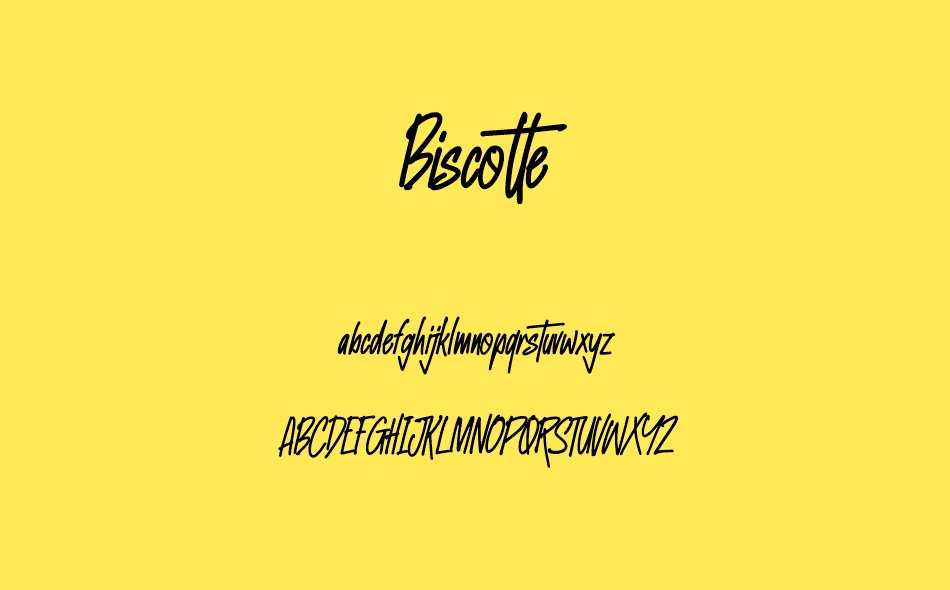 Biscotte font