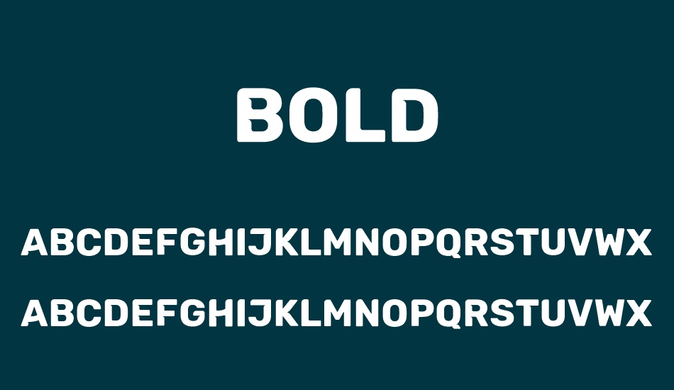bold font