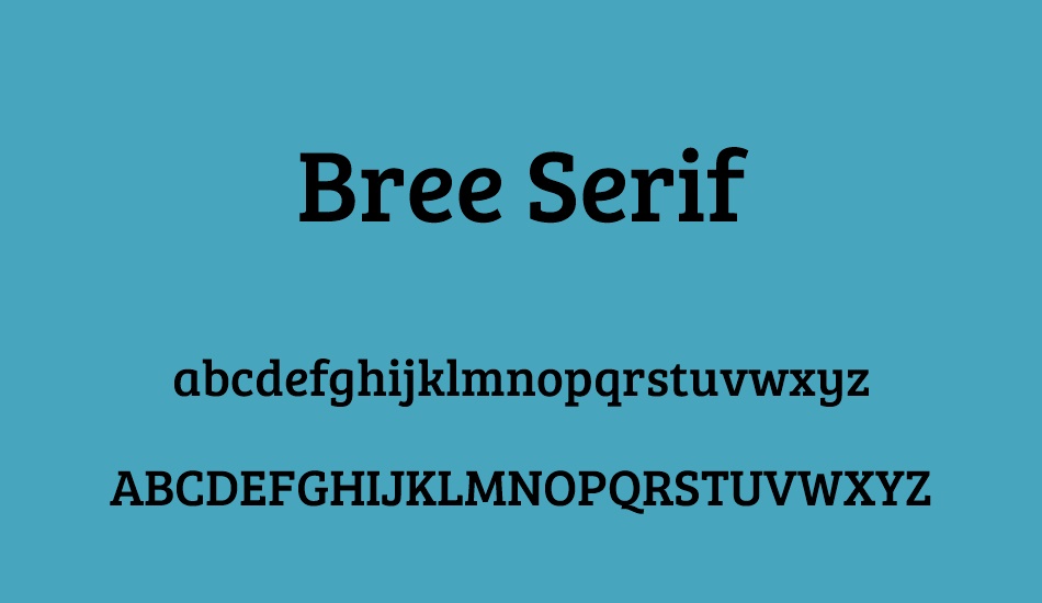 bree-serif font