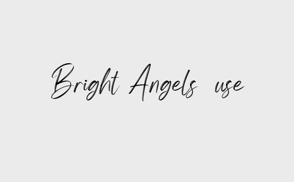 Bright Angels font big