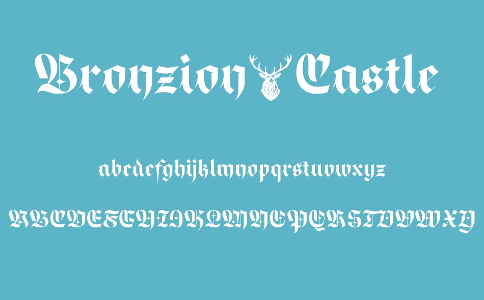 Bronzion Castle font