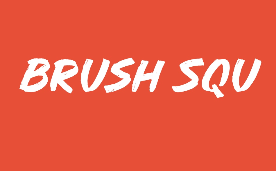 Brush Squad font big
