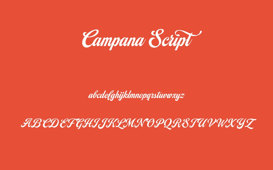 Campana Script font