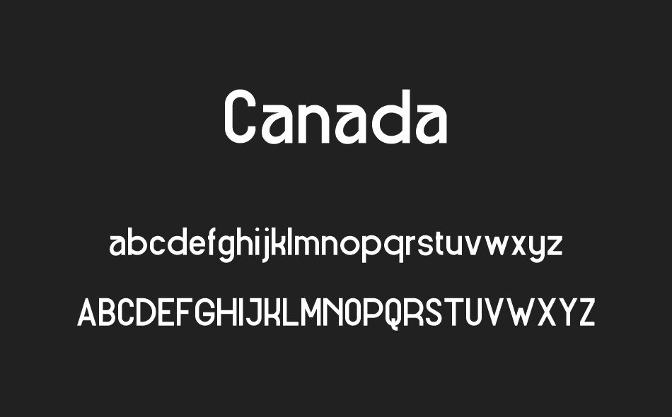 Canada font