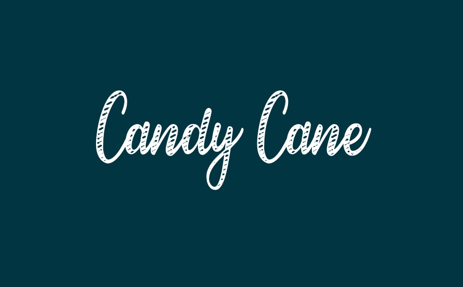 Candy Cane font big
