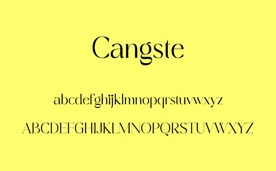 Cangste font