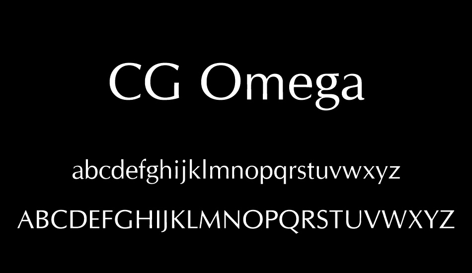 cg omega bold font free download mac