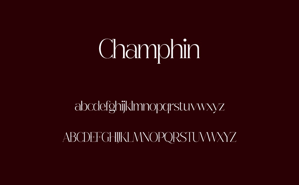 Champhin font