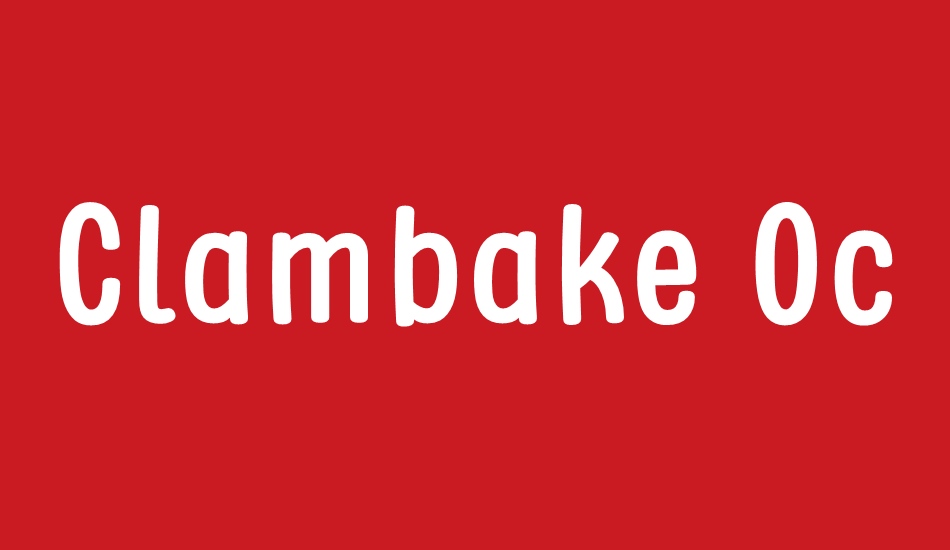 clambake-october-six font big