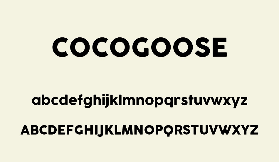cocogoose font