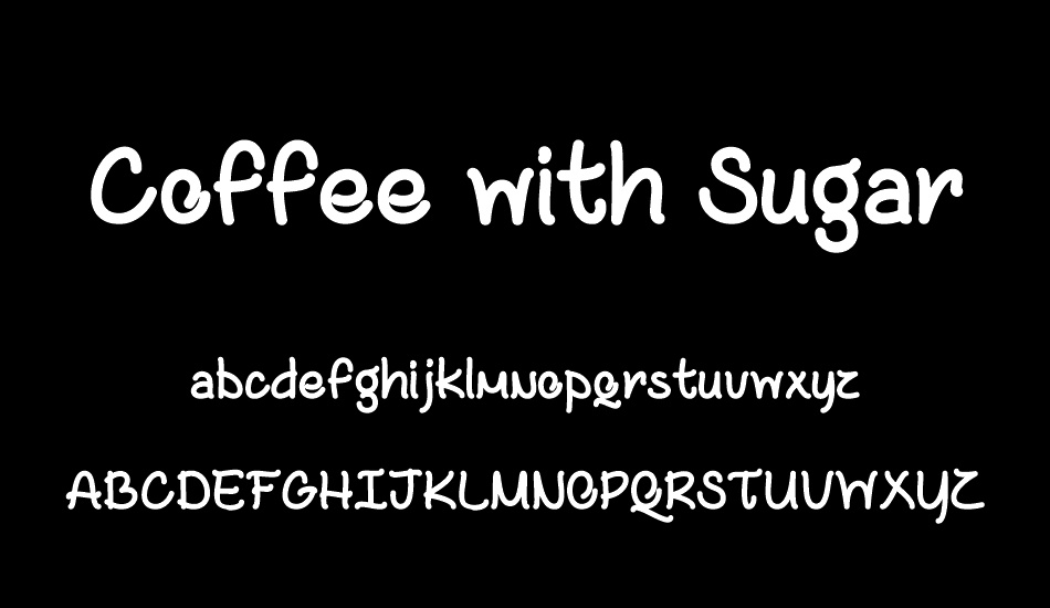coffee-with-sugar font