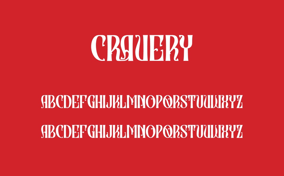 Cravery font
