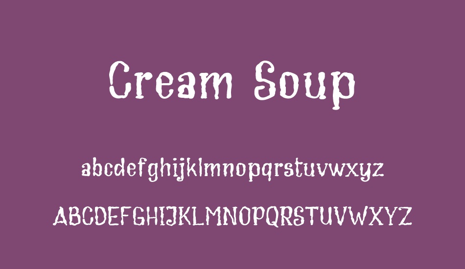 cream-soup font