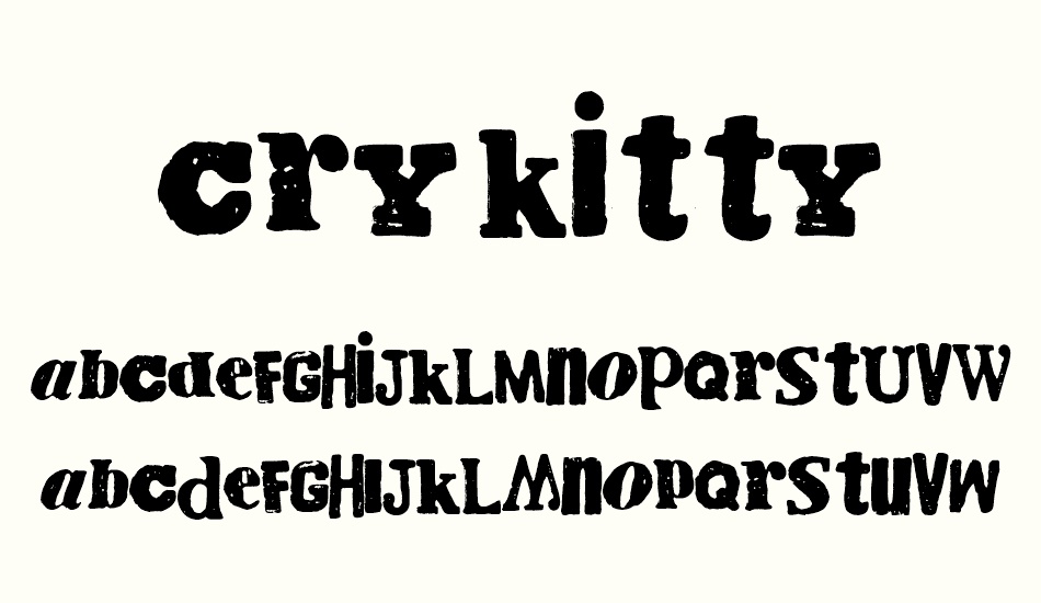 cry-kitty font