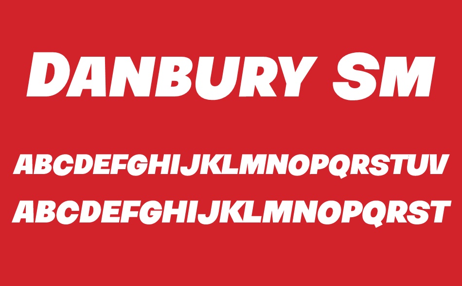 Danbury Caps font