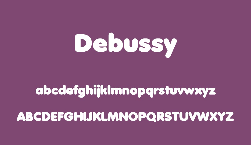 debussy font