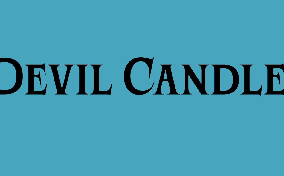 Devil Candle font big