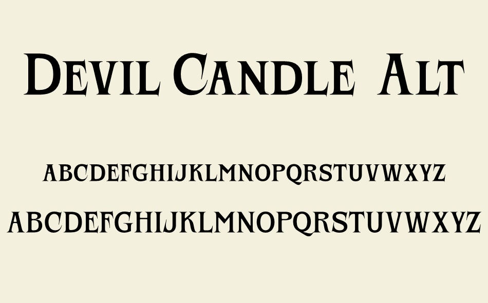 Devil Candle font