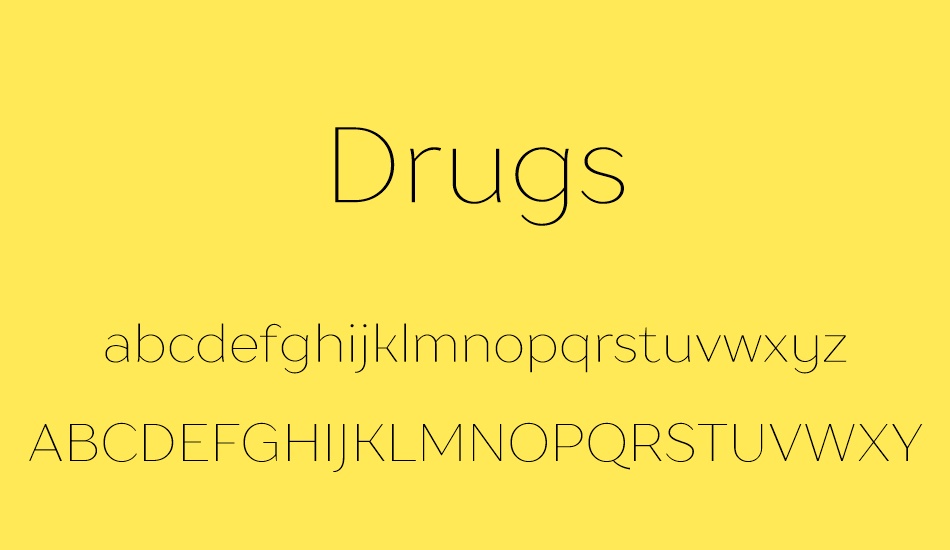 drugs font