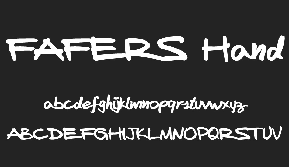 fafers-handwriting-font font