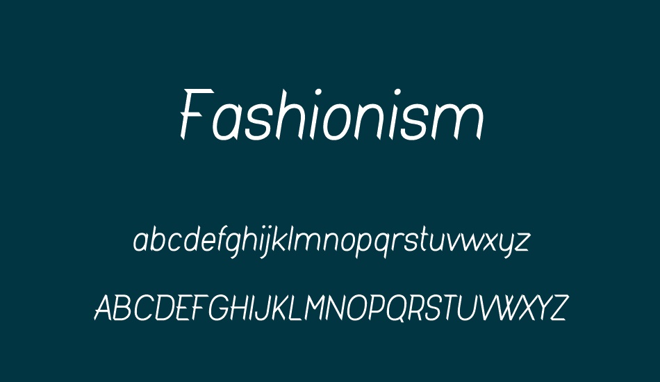 fashionism font