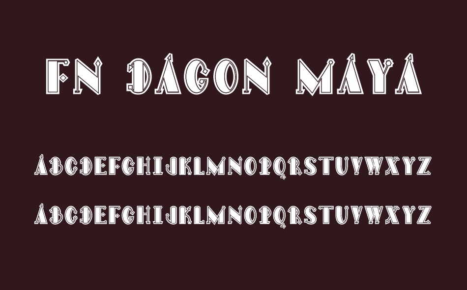 FN Dagon Maya font