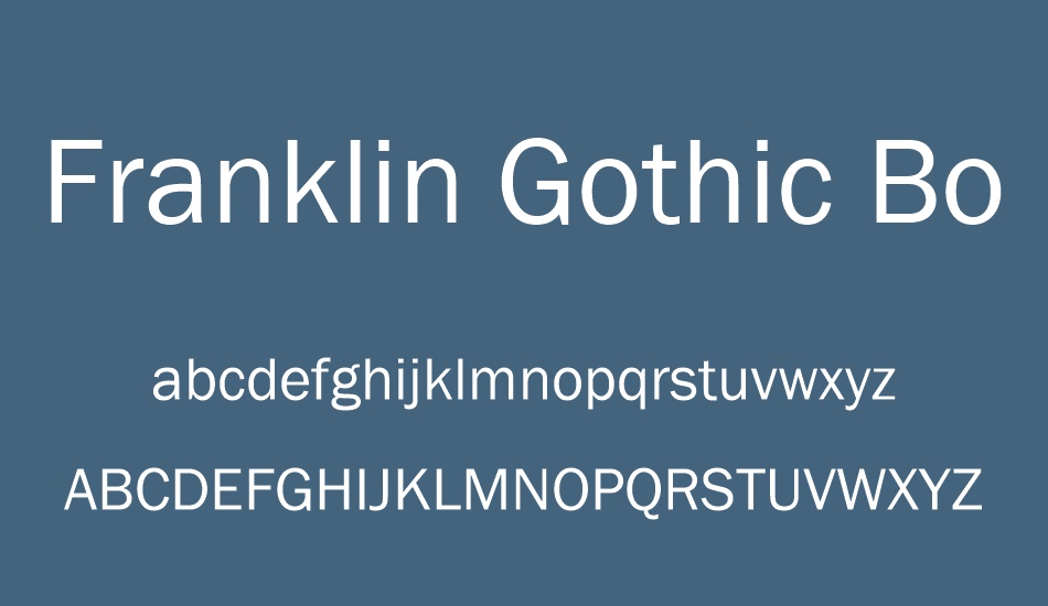 franklin gothic book