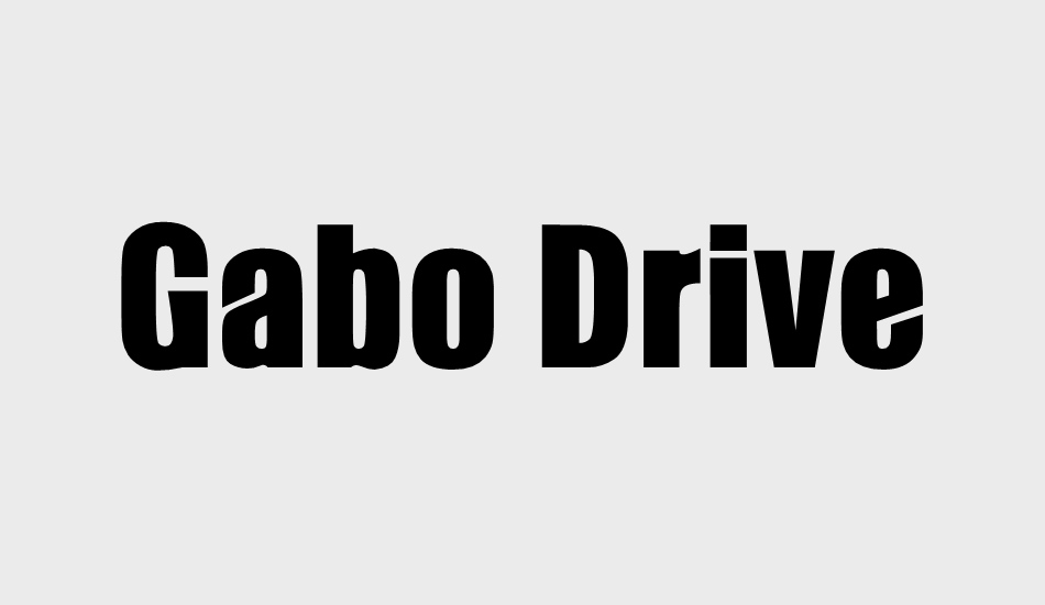 gabo-drive font big