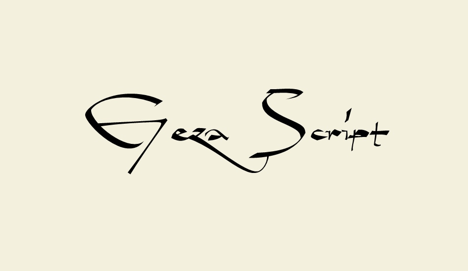 geza-script-personal-use-only font big